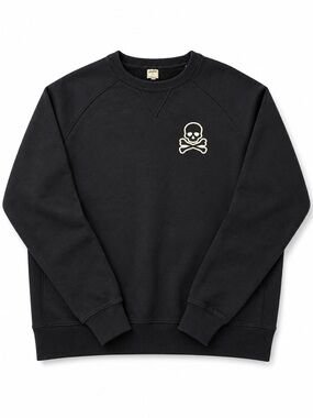 J. Press Navy Skull & Crossbones Crewneck Sweatshirt